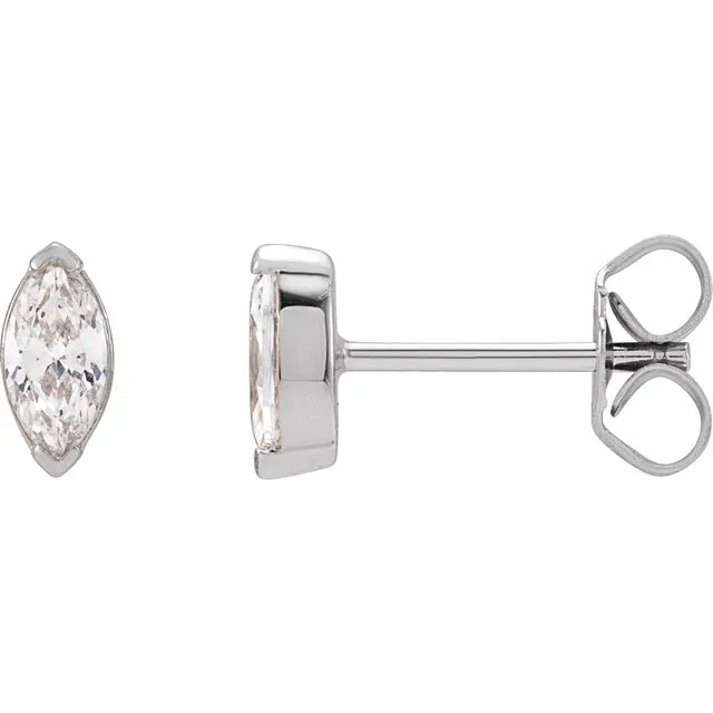 14K Yellow Gold Lab Grown Diamond Stud Earrings