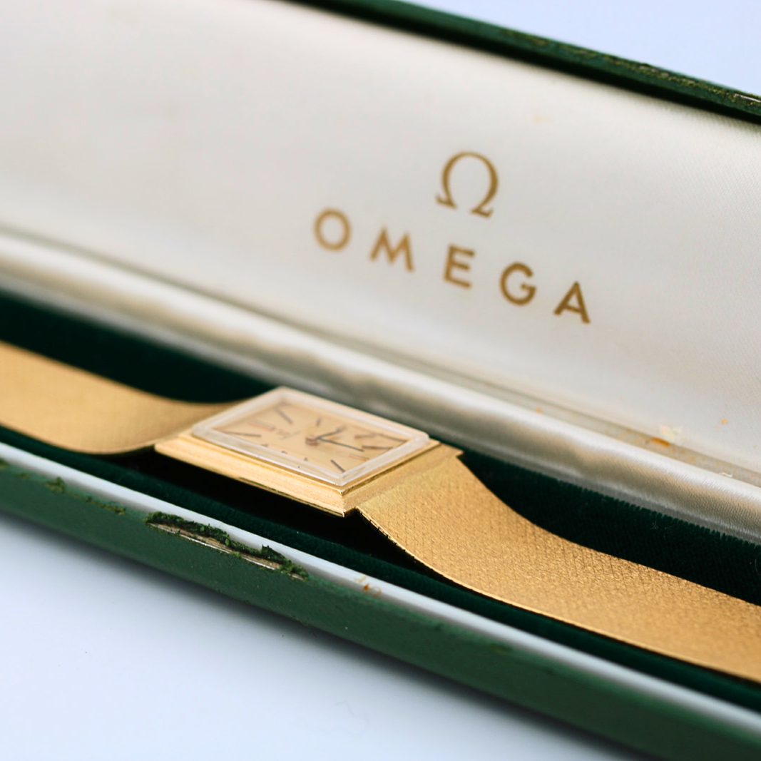 Estate 18K Yellow Gold Omega Watch