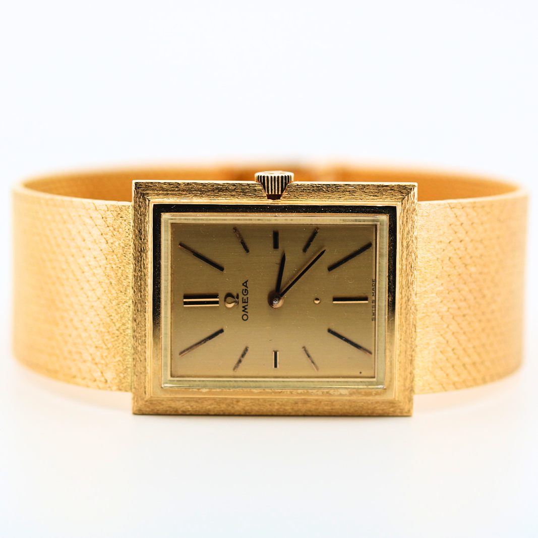 Estate 18K Yellow Gold Omega Watch