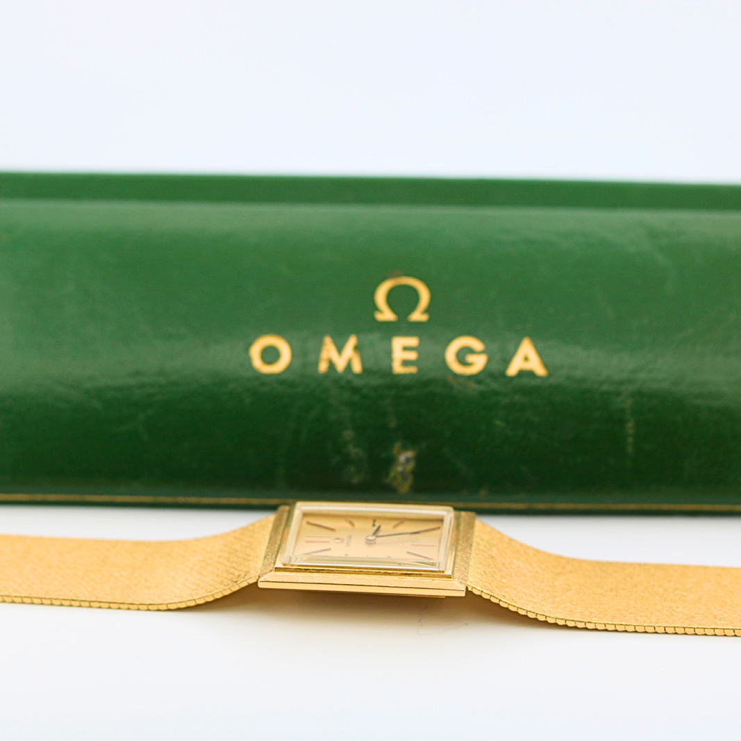 Estate 18K Yellow Gold Omega Watch