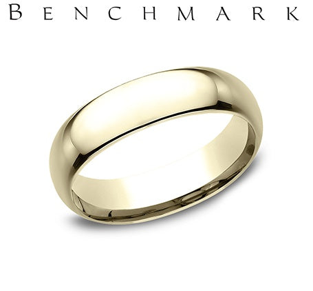 14K Yellow Gold Comfort-Fit Plain Wedding Bands