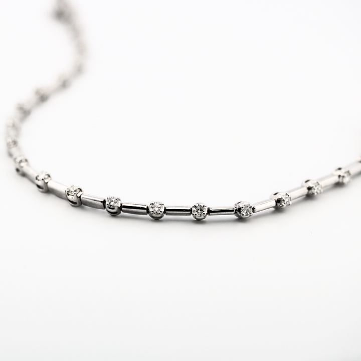 Diamond Station Tennis Bracelet