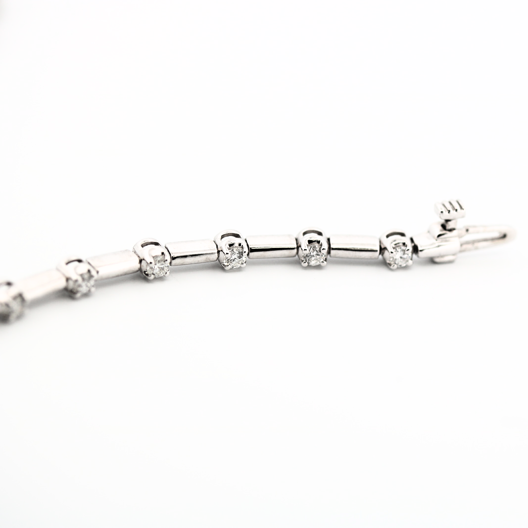 Diamond Station Tennis Bracelet
