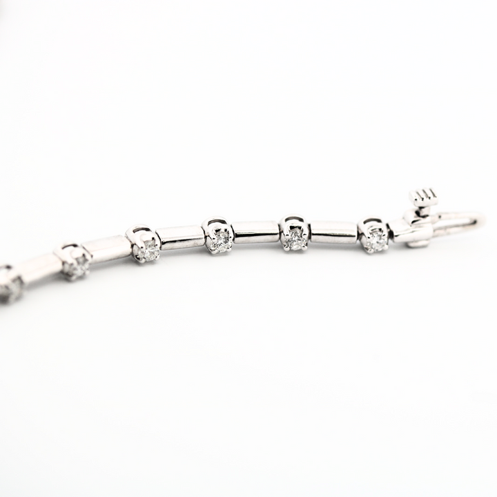 Diamond Station Tennis Bracelet