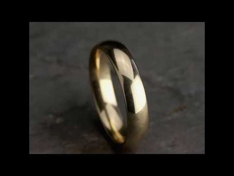 14K Yellow Gold Comfort-Fit Plain Wedding Bands