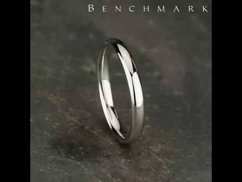 Platinum Comfort-Fit Plain Wedding Bands