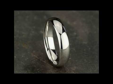 Platinum Comfort-Fit Plain Wedding Bands