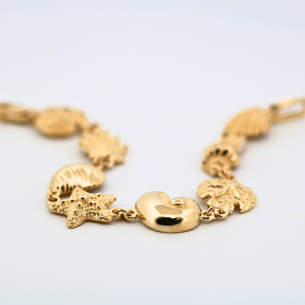 14K Yellow Gold Nautical Bracelet