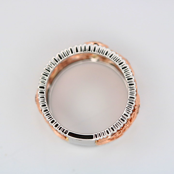 14K Rose & White Gold Diamond Ring