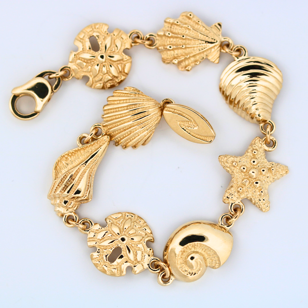 14K Yellow Gold Nautical Bracelet